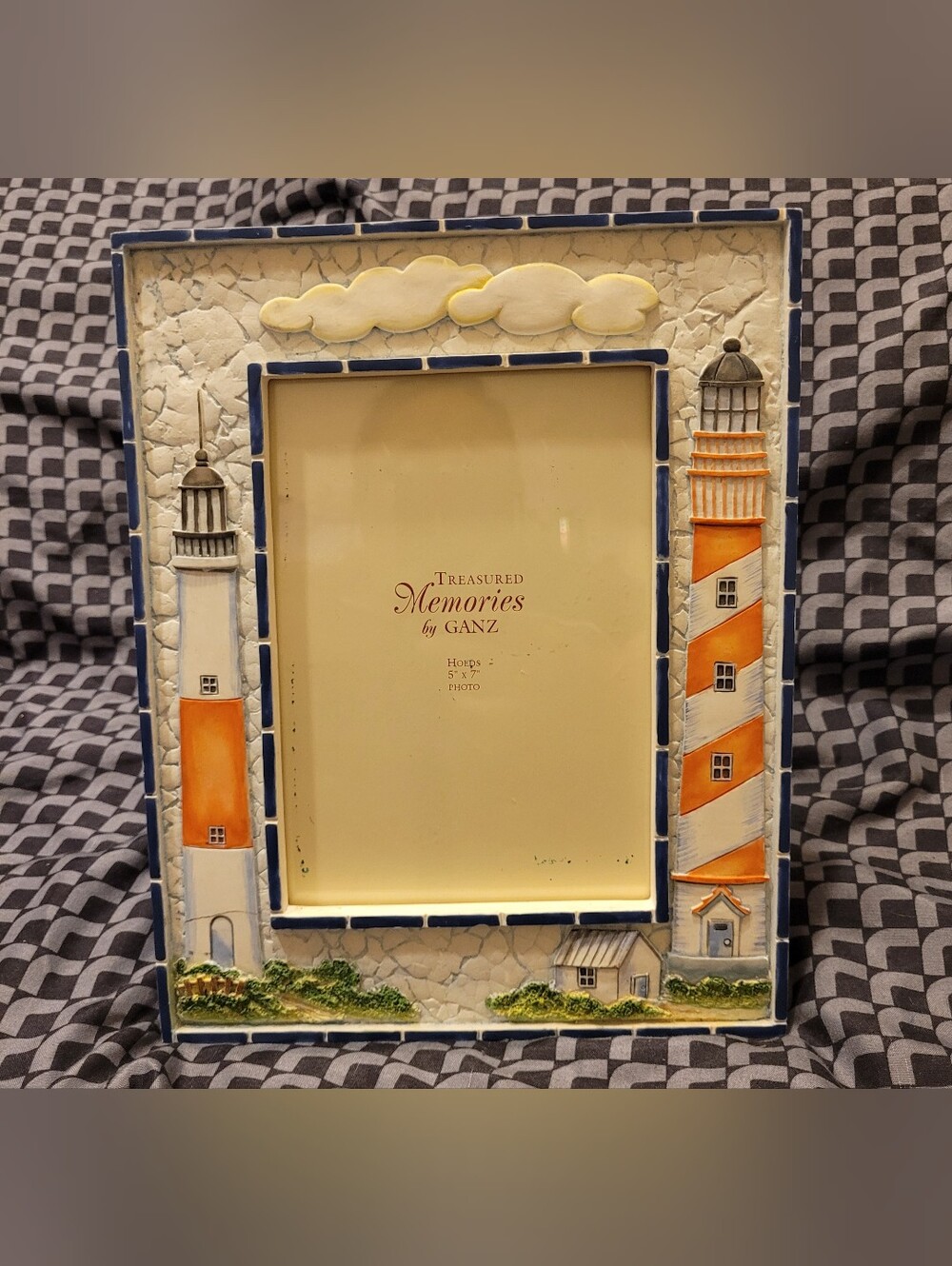Vintage Treasured Memories by Ganz 3D Sculpted Lighthouse 5x7 Photo Frame